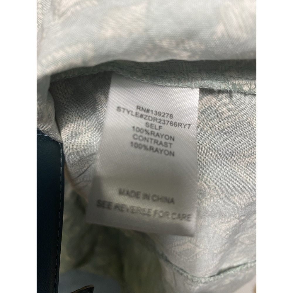 DR2 Daniel Rainn Long Sleeve Shirt Women XL Pleated White Grayish Cottage Core - Picture 4 of 7